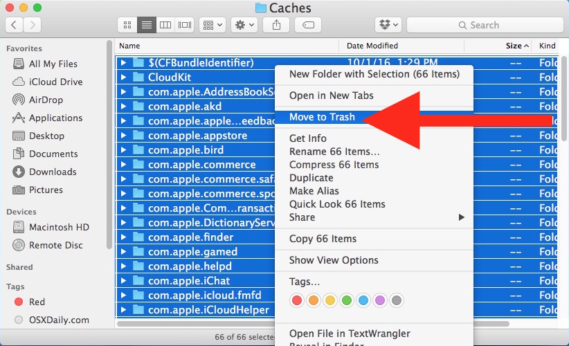mac cleaner cache